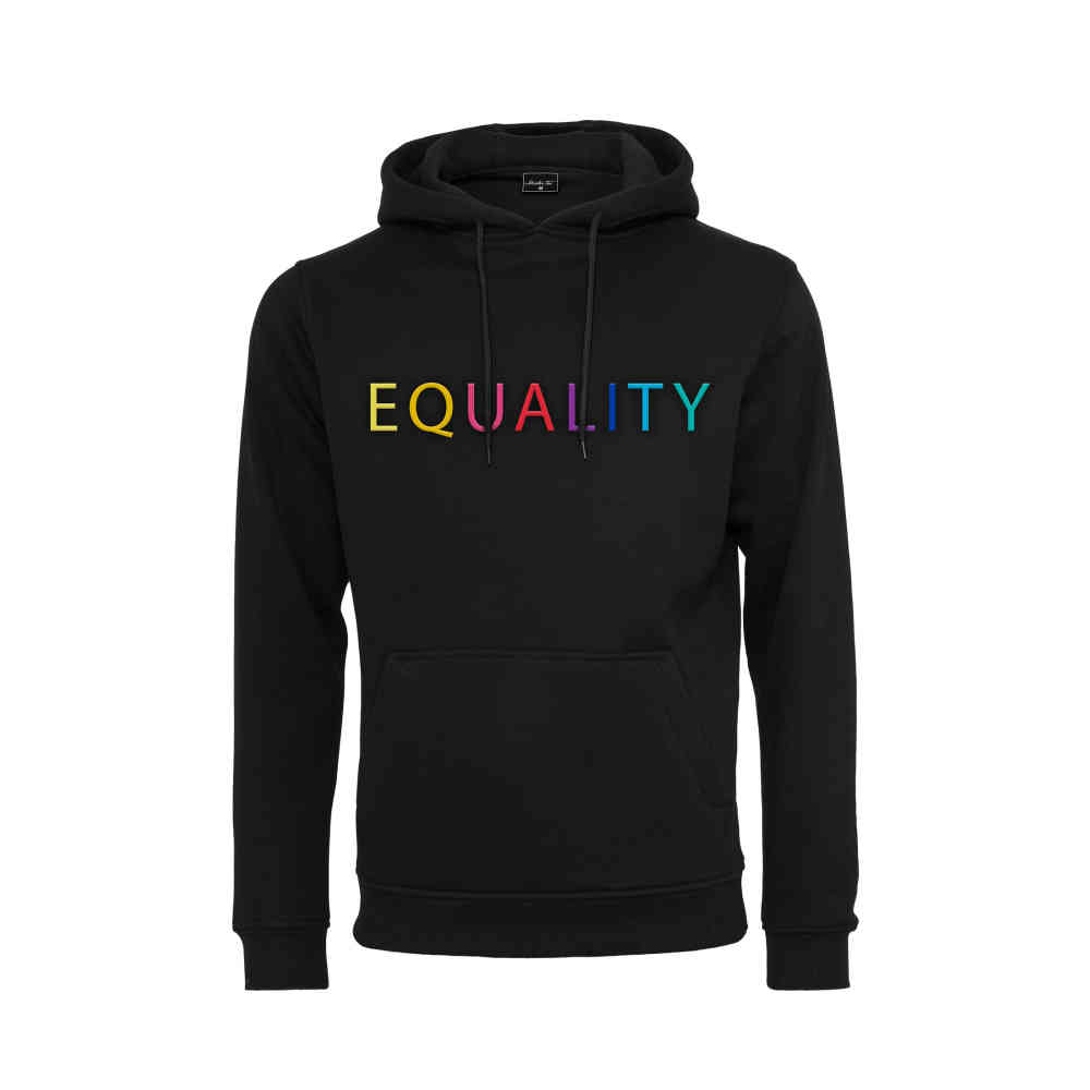 Urban Classics Urban Classics Hoodietrui Equality Zwart Urban Classics Urban Classics Hoodietrui Hand Rose Zwart